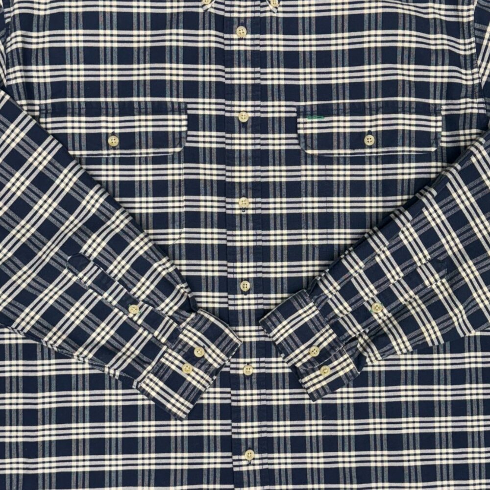 VTG Men's TOMMY HILFIGER Oversized Plaid Oxford Long Sleeve Shirt | Size M - Picture 3 of 11